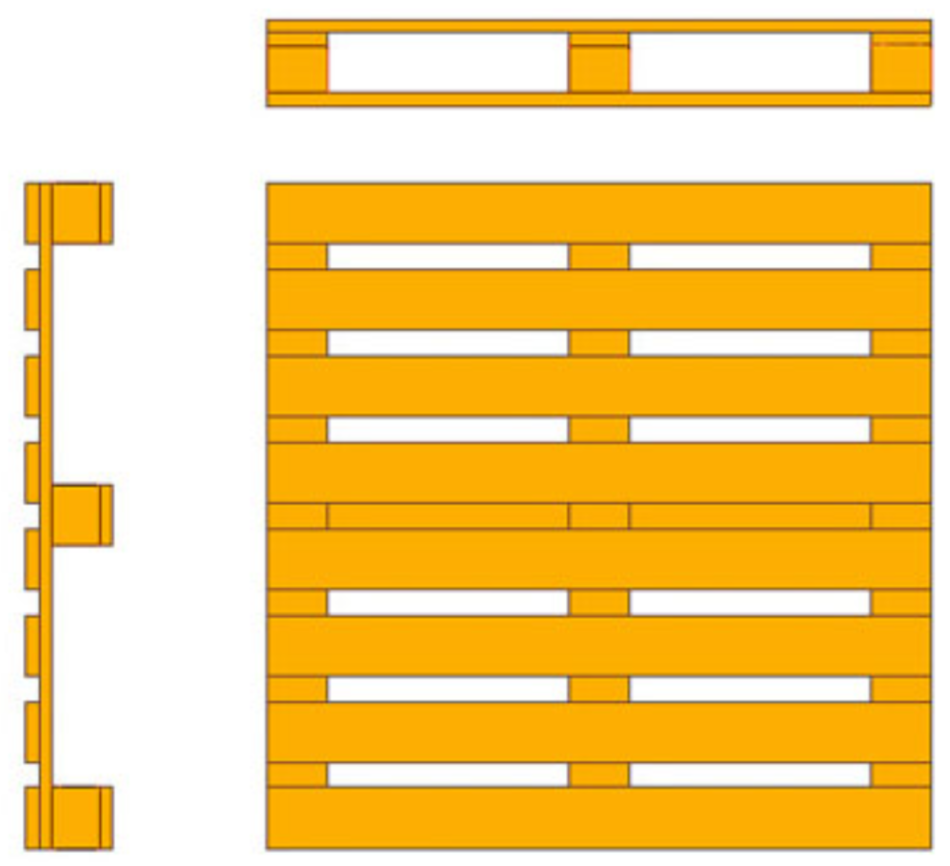 Einwegpaletten 1140 mm x 1140 mm